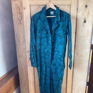 Green & Blue Faherty Jumpsuit, Medium